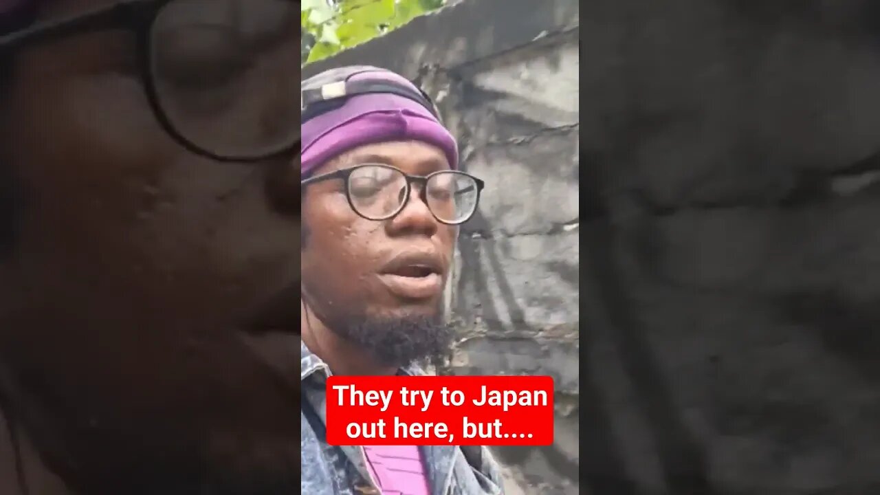 They try to Japan out here, but....