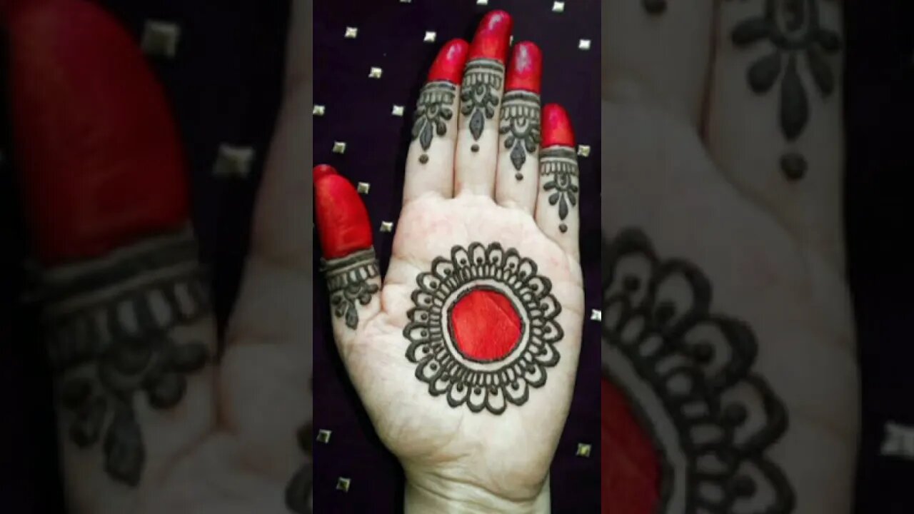 new Bangali style mehndi design 😍 beautiful Bangali mehndi design #2023shorts #latest #trending