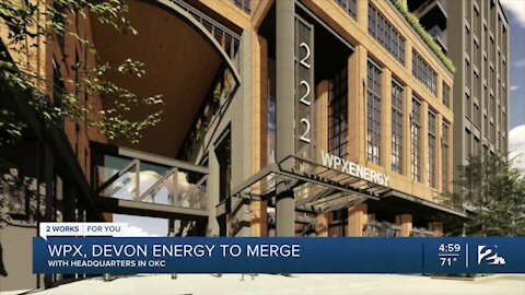 WPX, Devon Energy to merge with headquarters in OKC