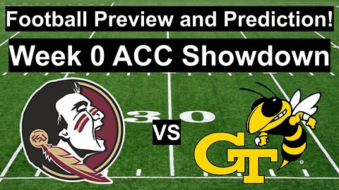 Florida St vs Georgia Tech Football Prediction!!!/Who wins this Week 0 Showdown? #cfb