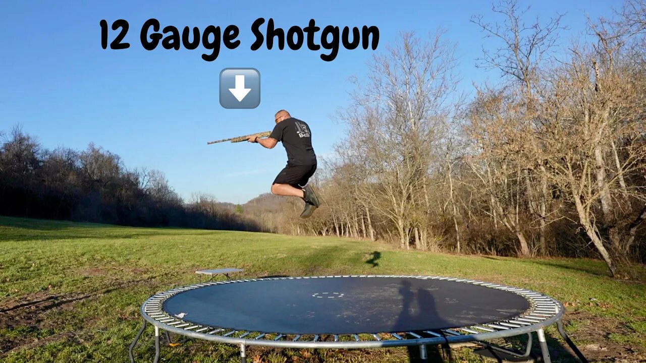 Skeet Shooting Trampoline Challenge!!!