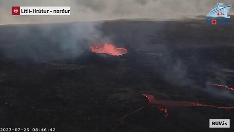 Live Coverage Of Iceland Volcano Event. 25/07/2023.