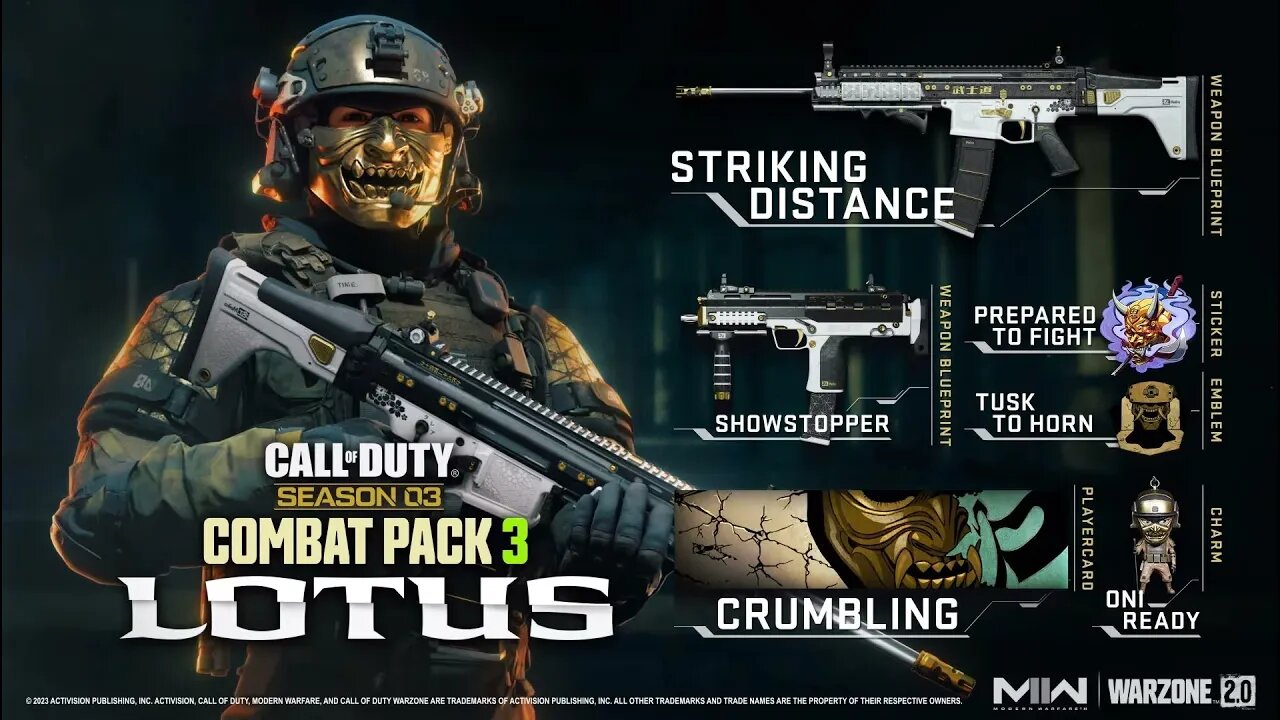 Call of Duty Season 3 Combat Pack 3 Lotus - OUT NOW