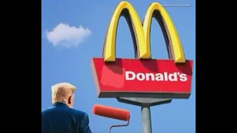 LFS6B - TRUMP WORKING AT MCDONALDS AND NEW DONALDS LOGO & ELECTION COMENTARY - 12 mins.