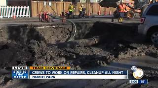 Repairs underway on North Park water main