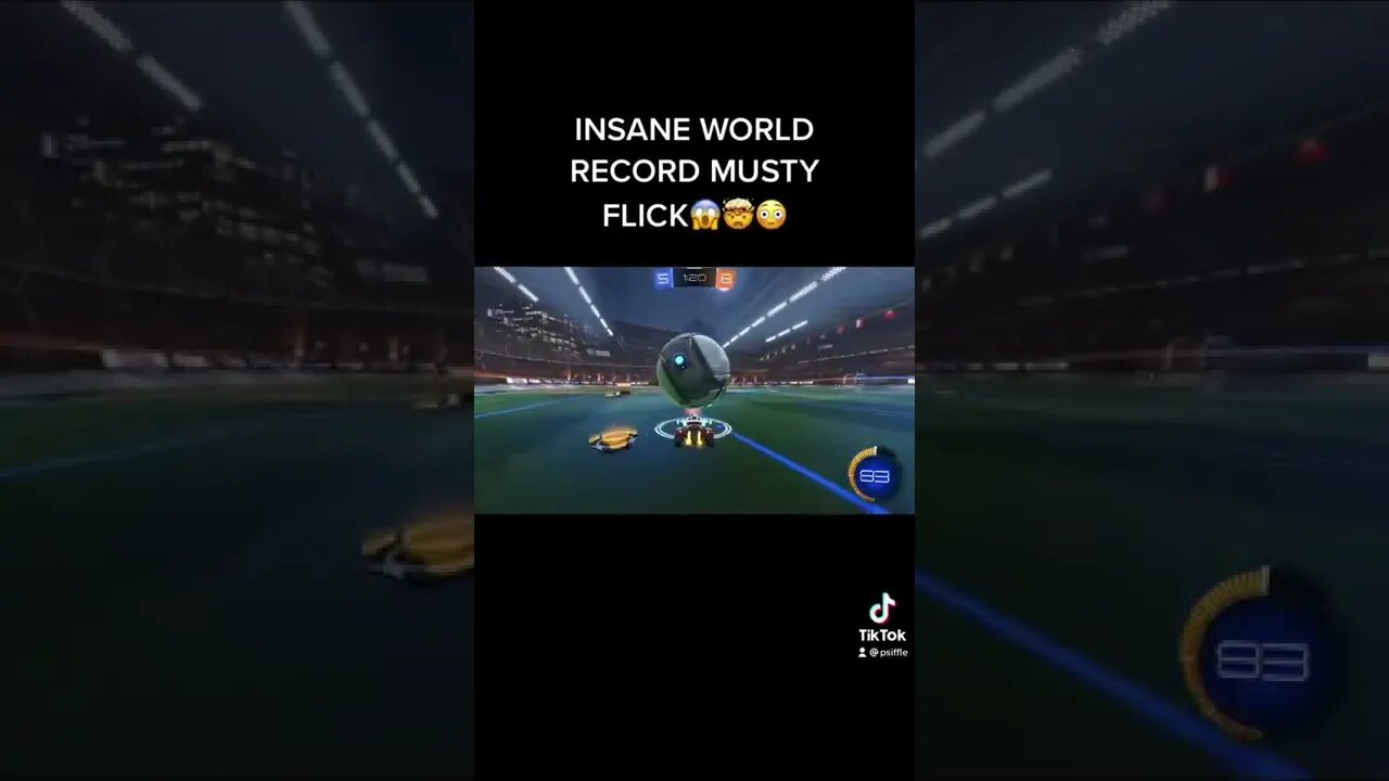 World Record Musty Flick #rocketleague #shorts