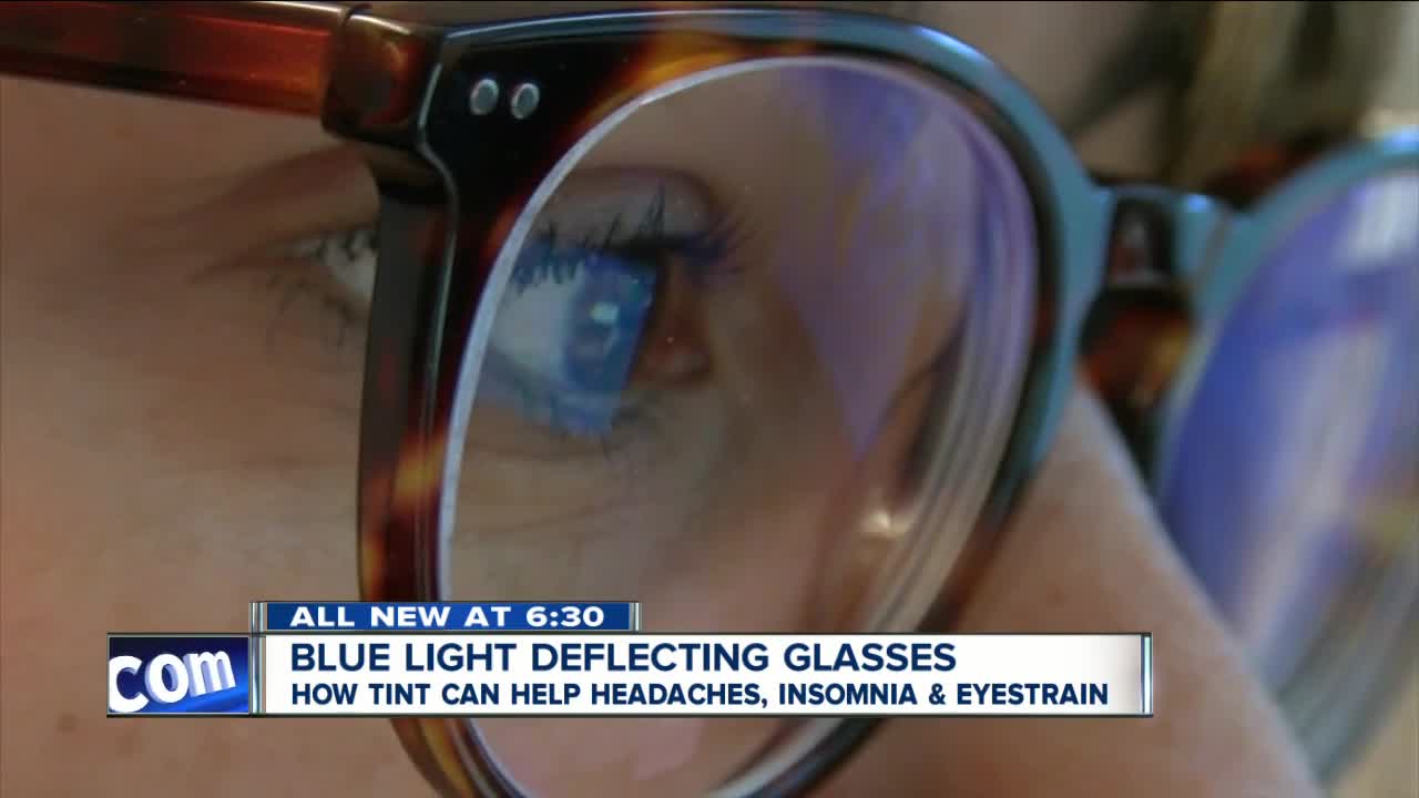 Spending hours looking at a screen, can blue light deflecting glasses help protect your eyes?