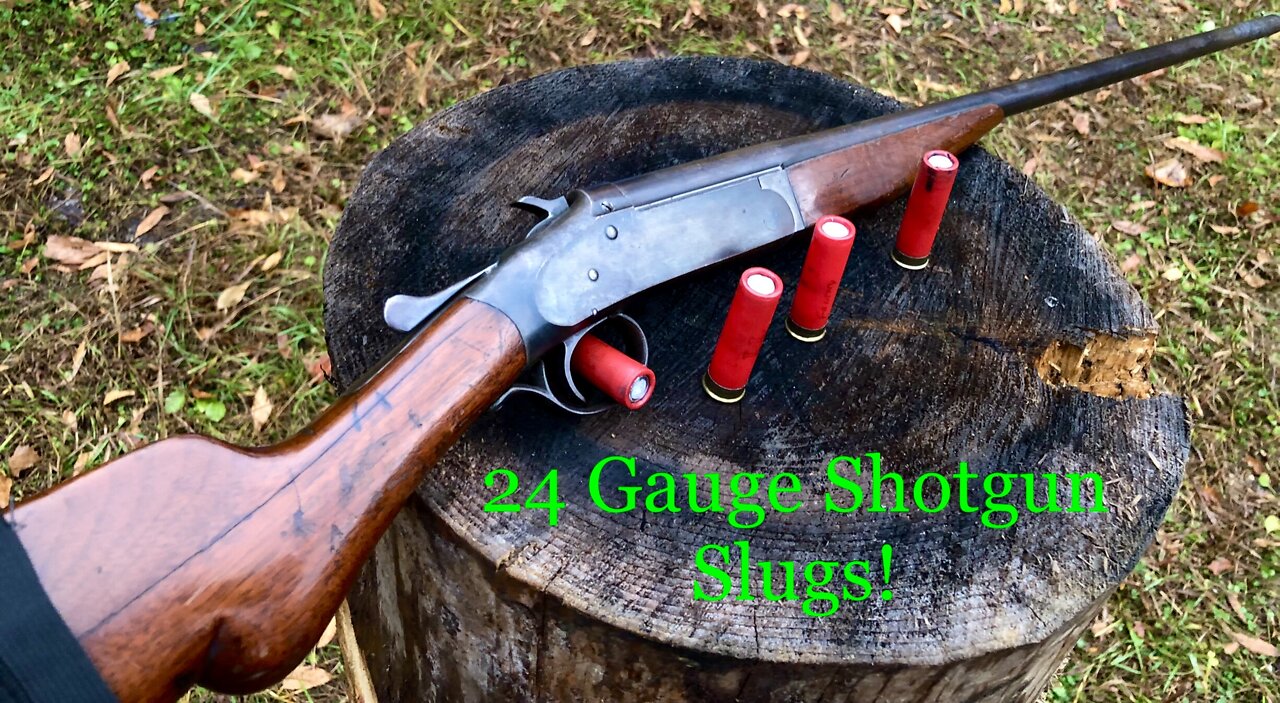 24 Gauge Shotgun Slugs At The Range!