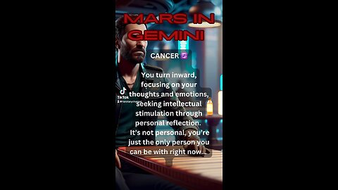 CANCER ♋️- Mars in Gemini energy and influence #astrology #tarotary #cancer