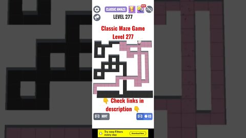 Classic Maze Game Level 277. #shorts