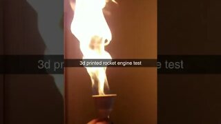 3d printed rocket engine test no 02