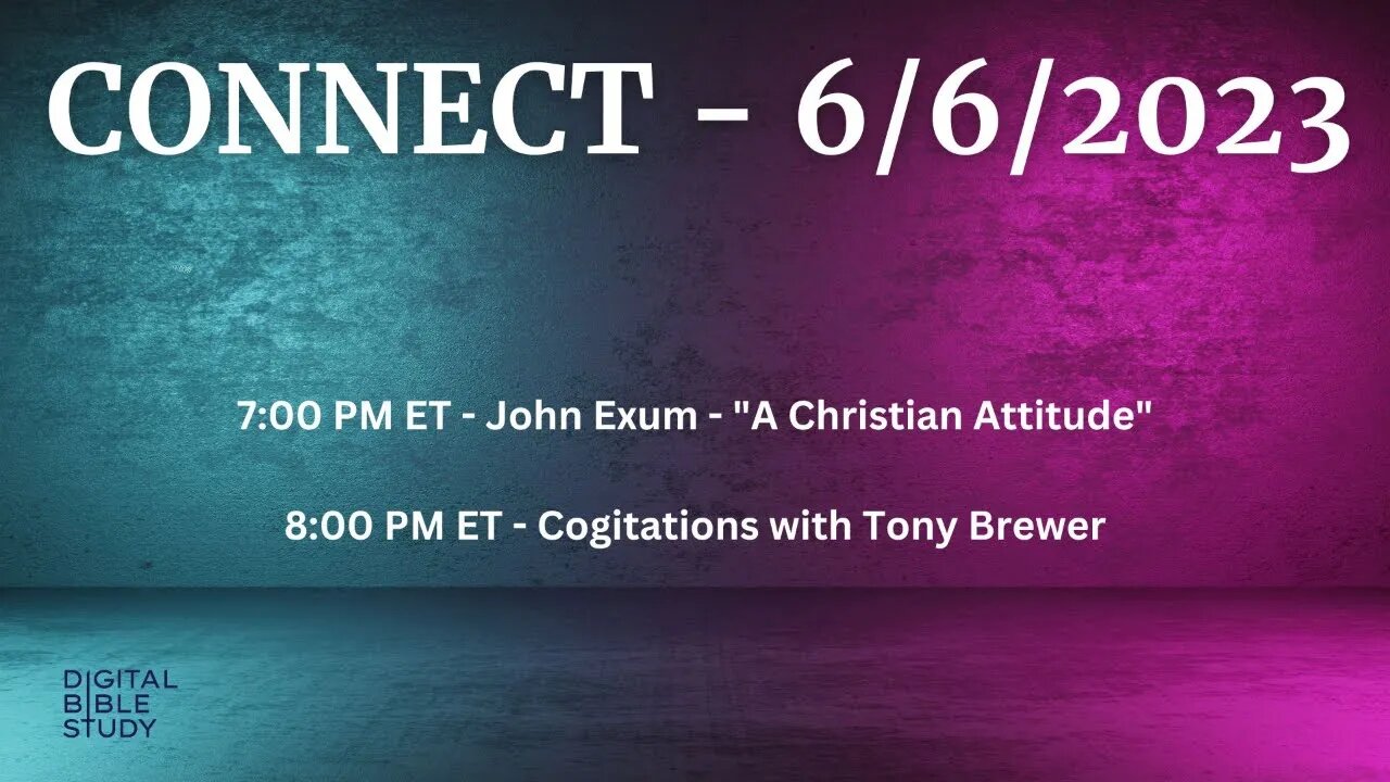 CONNECT and Cogitations - Exum and Brewer - 6/6/2023