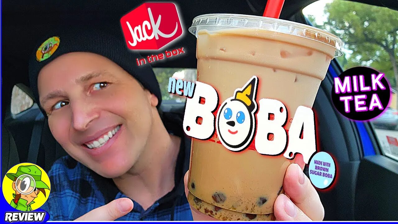 Jack In The Box® MILK TEA WITH BOBA DRINK Review 🃏🧋 ⎮ Peep THIS Out! 🕵️‍♂️