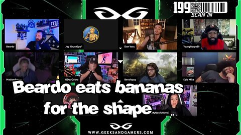 Beardo eats bananas for the shape - G&G Highlights