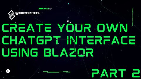 Create your own ChatGPT interface using Blazor - Step By Step [Part 2]