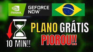 BOMBA!! PLANO GRÁTIS do GEFORCE NOW REDUZ SESSÃO para 10 MINUTOS e MAIS NOVIDADES!