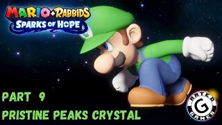 Mario + Rabbids Spark of Hope Gameplay - No Commentary Walkthrough Part 9 - Pristine Peaks Crystal