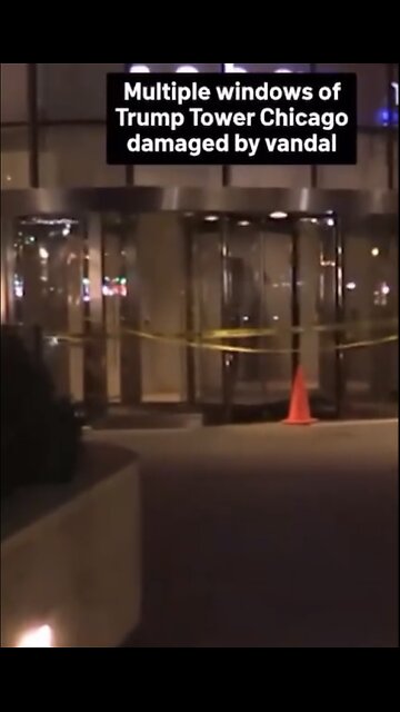 TRUMP INTERNATIONAL HOTEL & TOWER🏨🪟🧟‍♂️VANDALIZED IN CHIGAGO🪟🏨🧟‍♂️💫