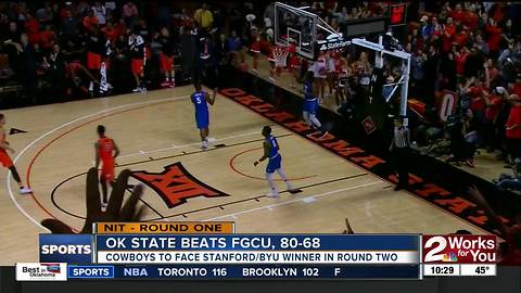 Oklahoma State takes down Florida Gulf Coast, 80-68 in NIT opener