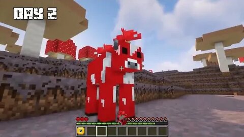 I Survived 100 DAYS as a MOOSHROOM in HARDCORE Minecraft! +++ 1