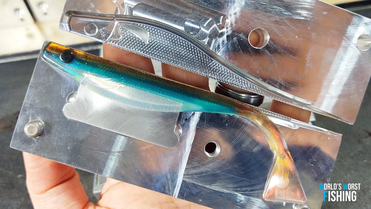 ALL-NEW Ai Open Pour Jerkbait Mold!! Testing A New Bait Mold!