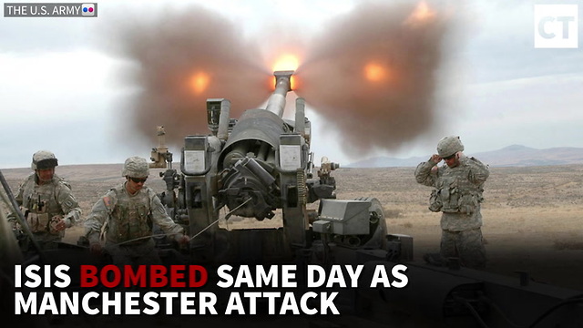 ISIS Bombed Same Day as Manchester Attack