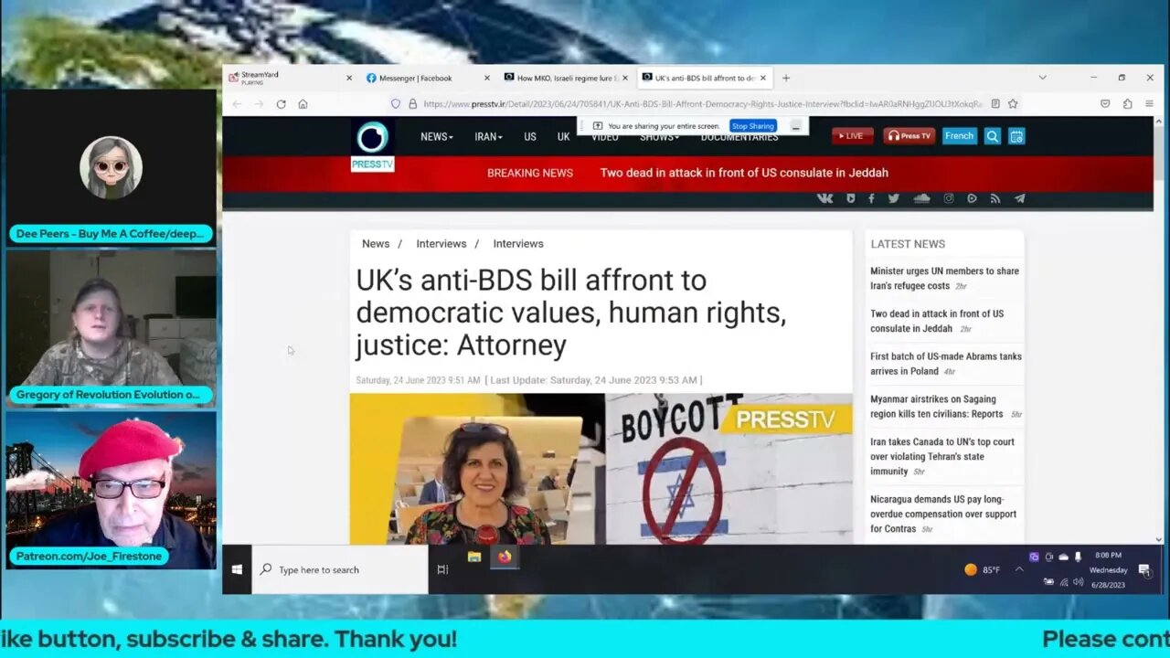 How The UK’s Anti BDS Bill Affront To Democratic Values - Attorney (clip)