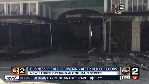 Old businesses are still recovering after the Old Ellicott City floods as new businesses set up shop