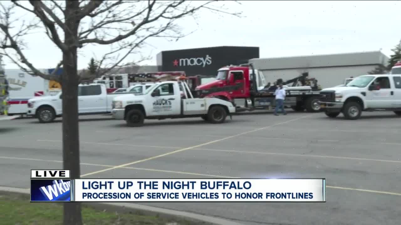 Buffalo Strong: Procession of service vehicles to honor frontlines