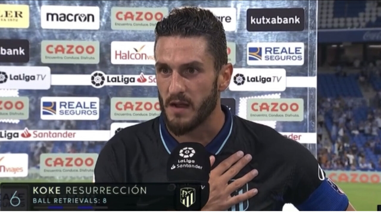 Koke post-match interview after the game against Real sociedad