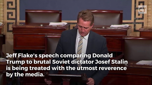 Jeff Flake's "Stalin" Speech Was A Massive Publicity Stunt