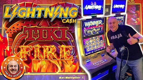 ✦ $25 HIGH LIMIT ✦ Lightning Cash Tiki Fire Mini Bonus ⚡JACKPOT! | Raja Slots