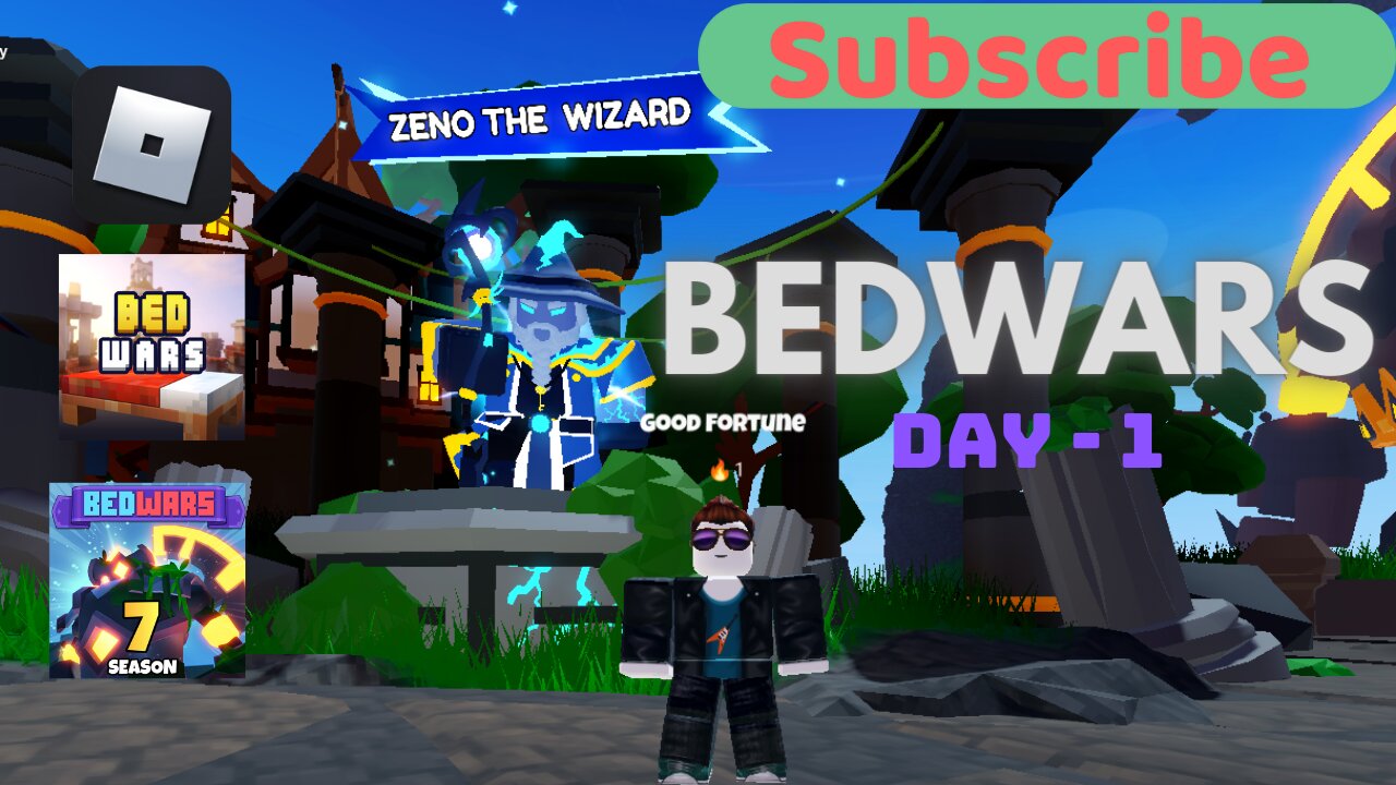 Playing Bedwars as a noob in pro gang | Bedwars DAY-1