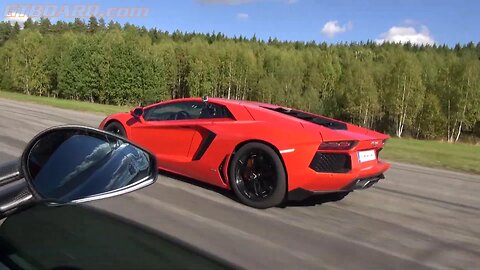 Aventador V12 trolls W16, Ferrari 599 GTO and F12, bikes and more! Epic Italian V12 trololol!