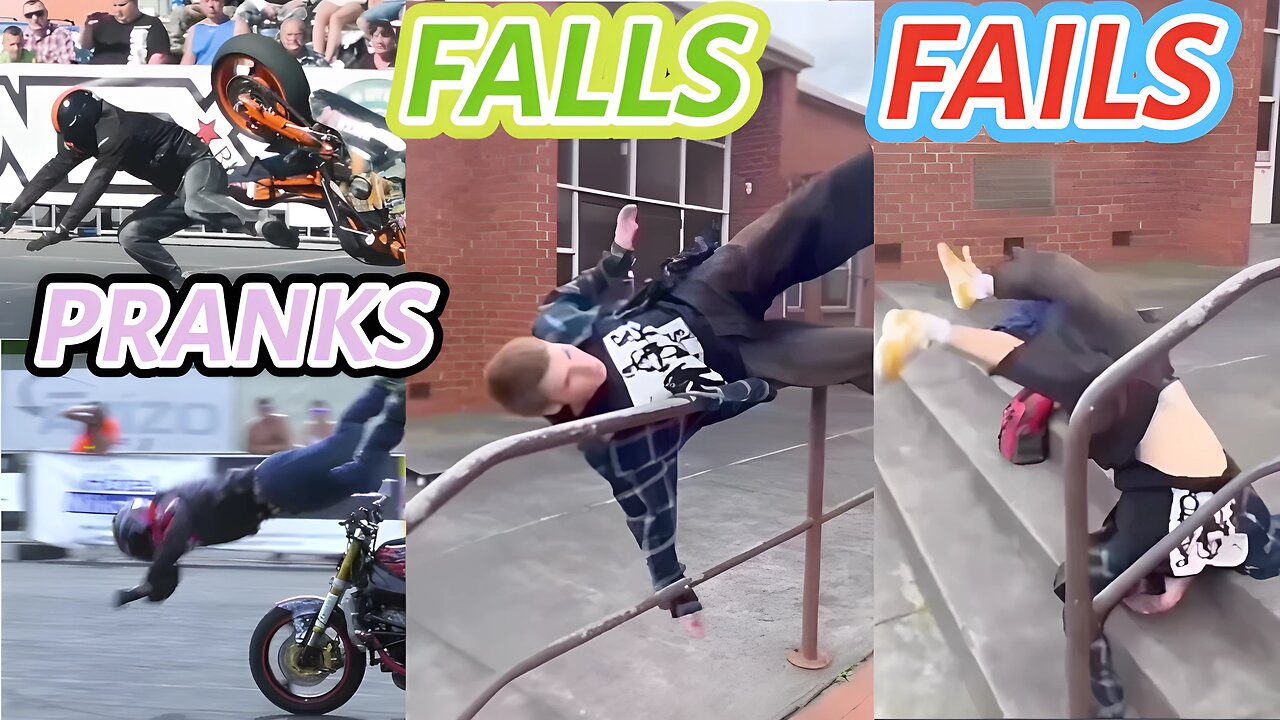 FUNNY FALLS, FAILS AND PRANKS COMPILATION 37