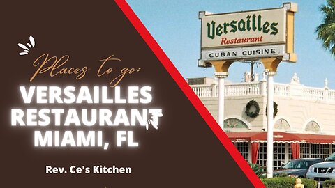 Places to go: Wanna know and go where Trump goes? Cafe Versailles, Miami, FL