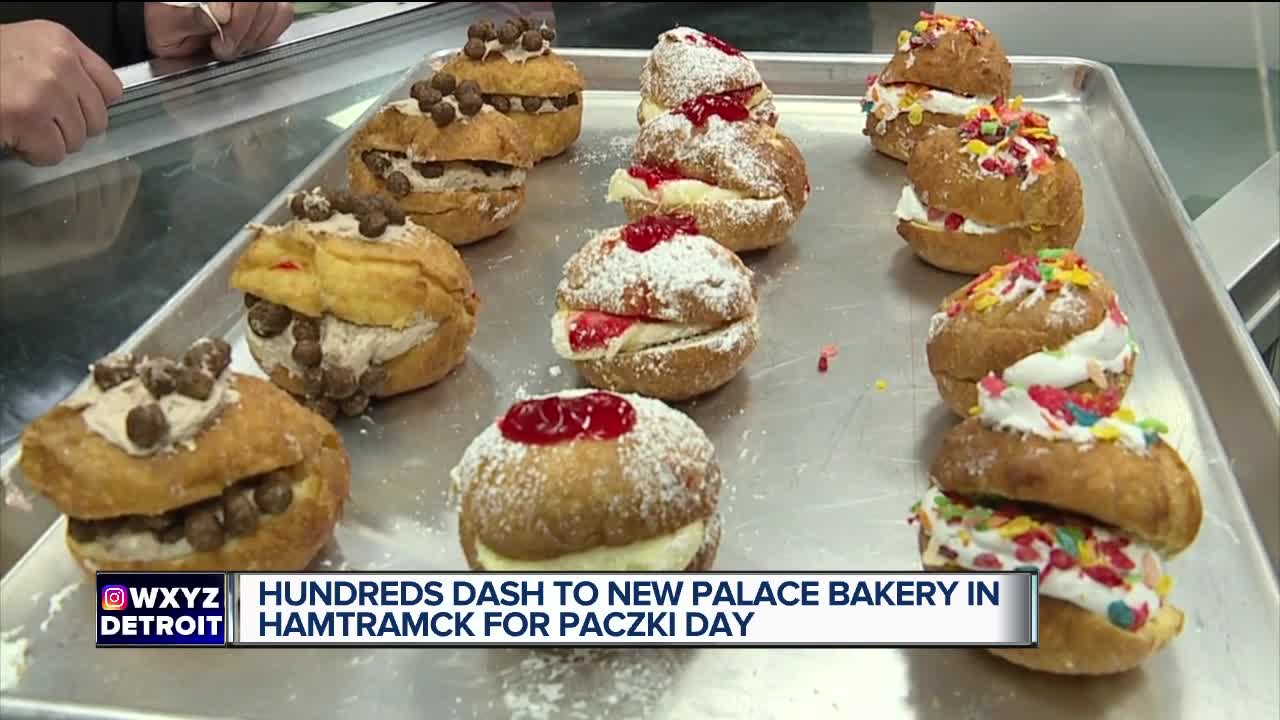 Hundreds dash to New Palace Bakery in Hamtramck for Paczki Day