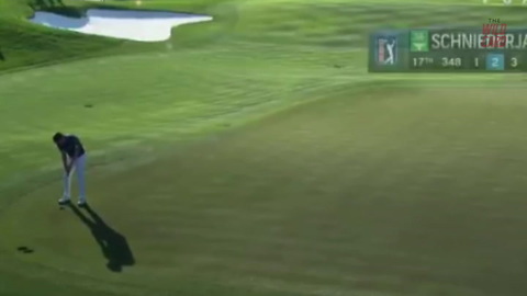 PGA Tour Golfer Accidentally Putts A Ball Off The Green Into The Water