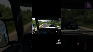 Crazy truck driver POV #shorts