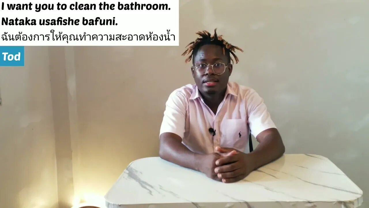 "House-cleaning Day" in English, Swahili & Thai | วันทำความสะอาดบ้าน | Daily life Conversation