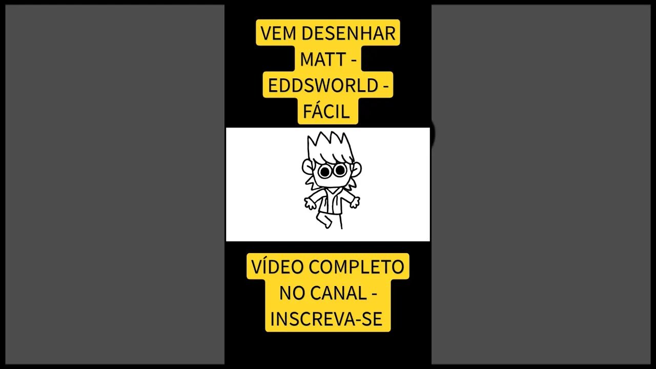 COMO DESENHAR MATT - EDDSWORLD - FÁCIL #desenho #desenholivre #shorts #desenhofacil