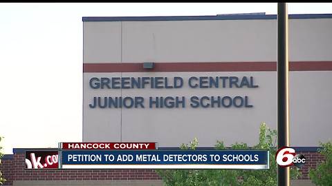 Greenfield mothers petition to add metal detectors to Hancock County schools