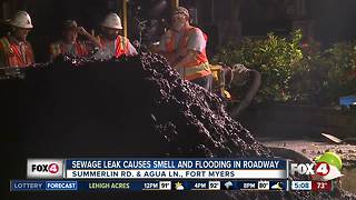Sewage leak in Fort Myers