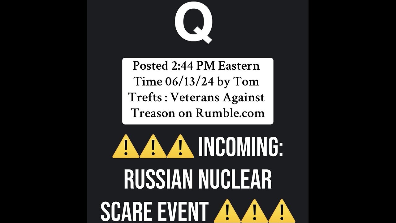 Q Clock SHITSHOW Underway + Multiple Disclosure Links In All Descriptions