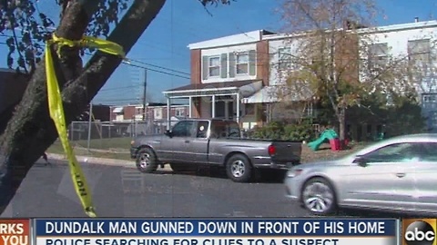 Dundalk man gunned down outside his home.