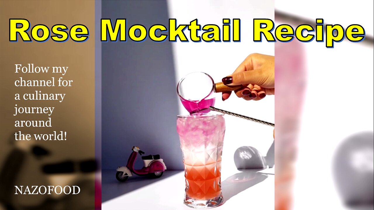 Rose Mocktail Recipe: A Refreshing Symphony of Flavors-4K | رسپی ماکتل رز