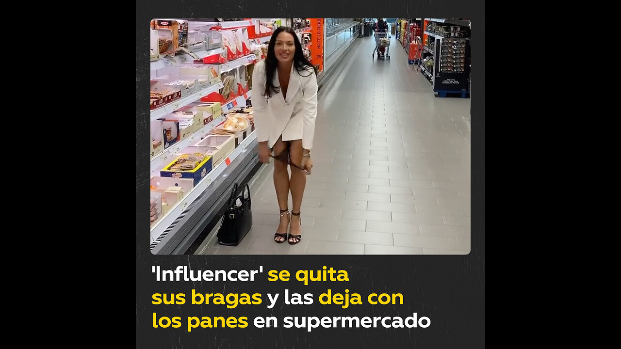 'Influencer’ desata indignación al dejar sus bragas entre panes en un supermercado