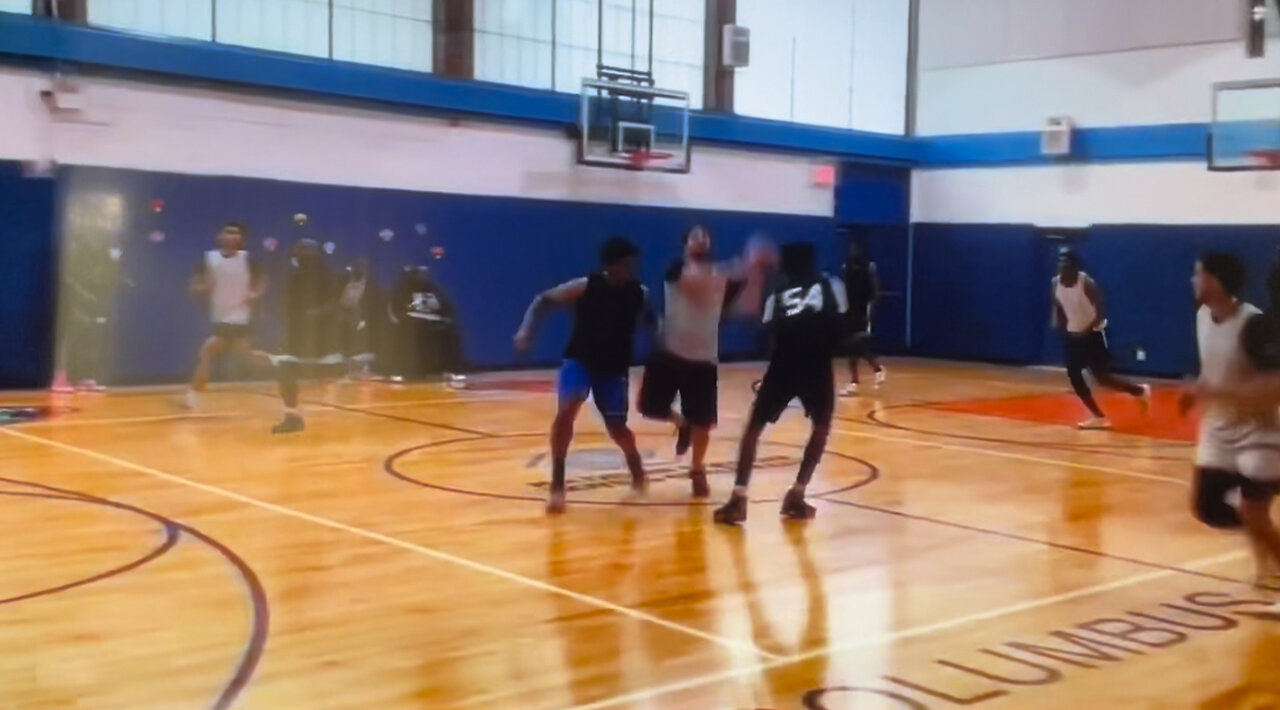 Basketball ScoutZ TV NYC PRO Day- Camilleri with the Assist