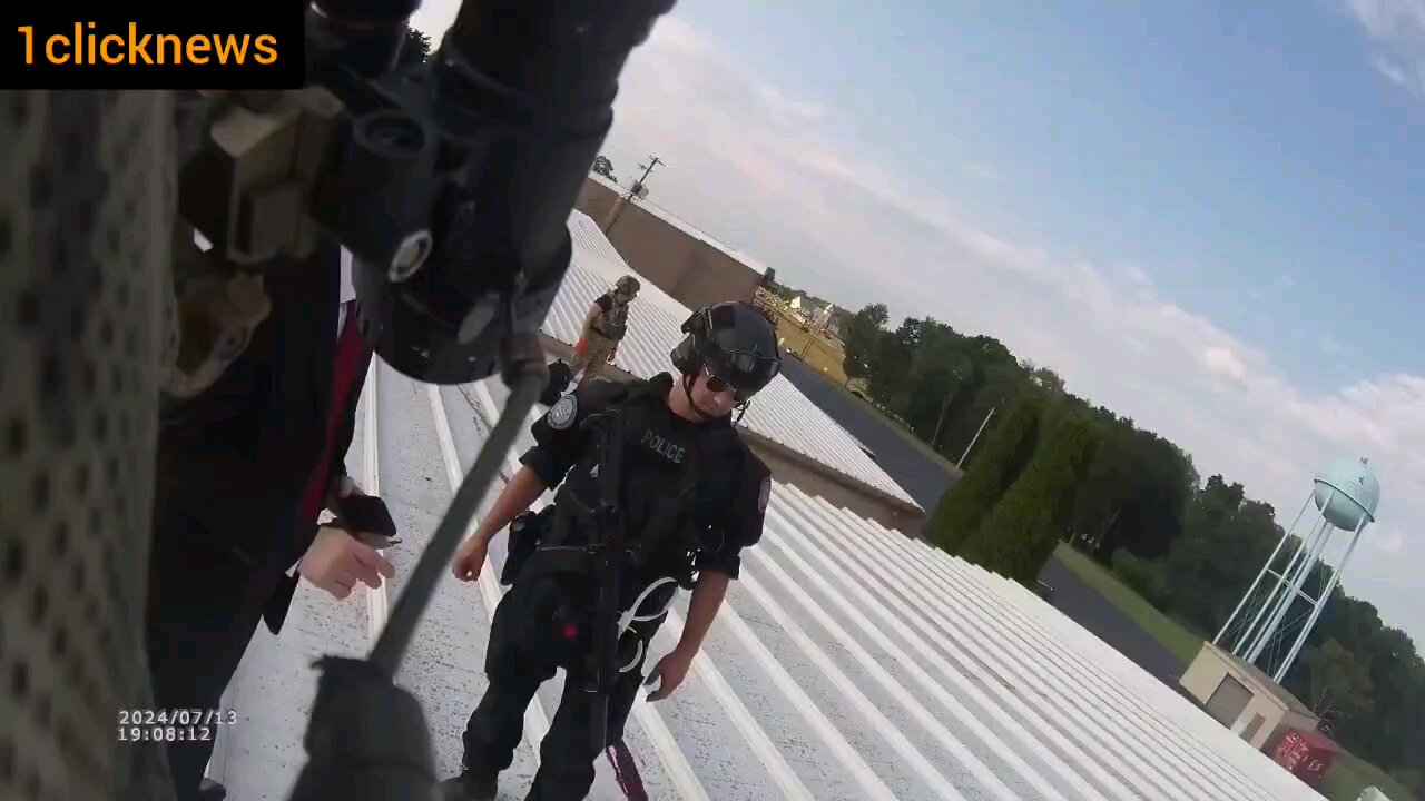 An officer clearly stating a sniper had eyes on Thomas Crooks