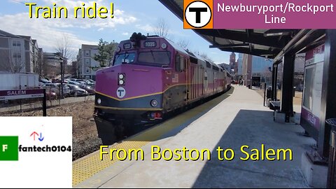 Riding behind a EMD F40PH-3C train on the MBTA Newburyport/Rockport line! From Boston to Salem